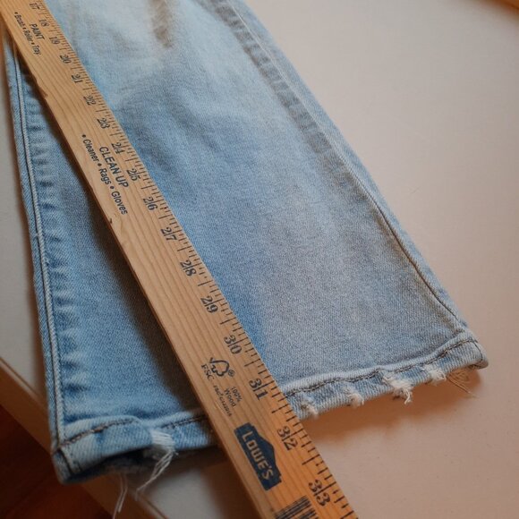 Judy Blue Jeans Womens 13/31 Straight Distressed 90s Boho Light Wash Festival - Picture 12 of 14